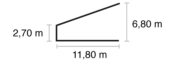 Abstellplatz-/Lagerplatz-Abmessungen